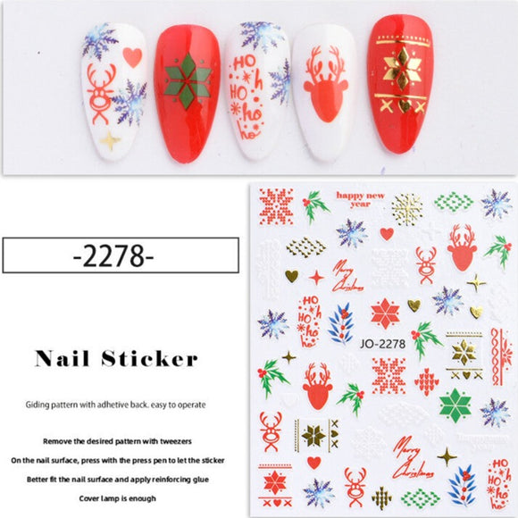 Nail Sticker - 2278 - Christmas