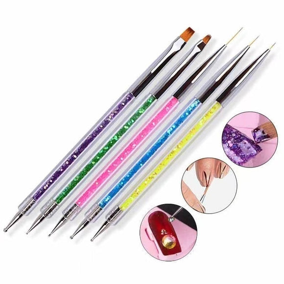 Double Sided Dotting Pen & Brushes - 5pcs