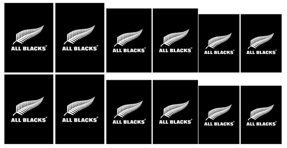 All Blacks Rugby - Water Decals