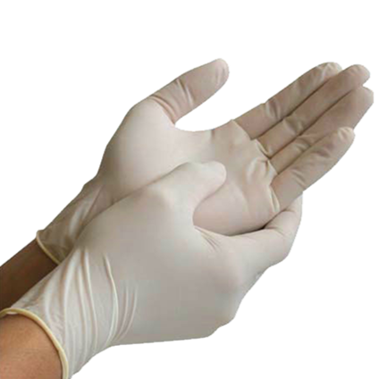 Latex Powder Free - Examination Gloves - White - 100pcs / 50 pairs