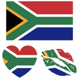 South Africa Flag - Temporary Tattoo
