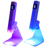 Mini UV LED Light / Lamp - 3W - UV Torch - Rechargeable with Timer & Stand