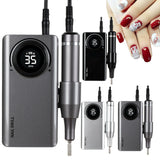 35000RPM Electric Nail File/Drill Machine - Rechargeable / Cordless / Portable
