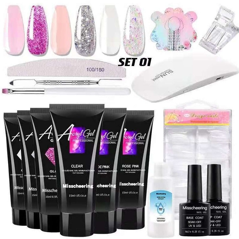 Poly Gel Kit 16pcs Set 1 Madz Nail And Beauty