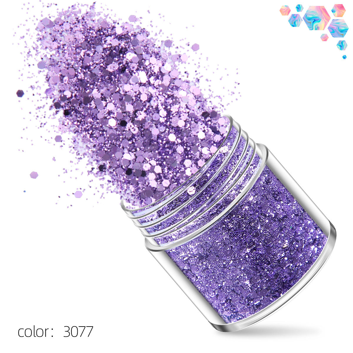 Glitter 10g X 12pcs Purple Madz Nail And Beauty