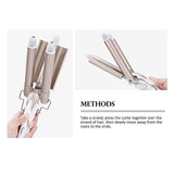 3 Barrels Professional Hair Curler - 25mm