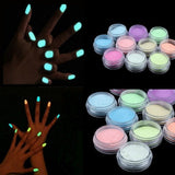 Glow in the dark Powder - 12pcs