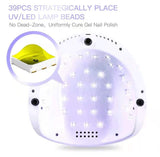 Diamond F6 Professional Gel Polish UV/LED Nail Dryer Lamp 86W - Silver