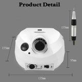 35000rpm Electric Nail File/Drill - DM202 - White