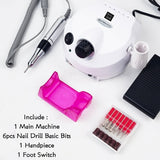 35000rpm Electric Nail File/Drill - DM202 - White