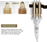 3 Barrels Professional Hair Curler - 25mm