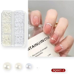 Nail Decoration - Pearl Mix Shapes - 03