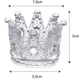Crown Glass Brush Holder