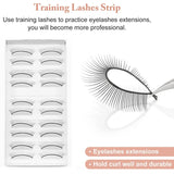 Eyelash Extension Practice/Training Stick-On Lashes - 10 pairs