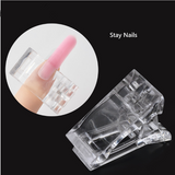 Poly Gel Nail Clip - Clear - 10pcs