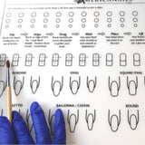 Acrylic Silicone Practice Nail Art Mat