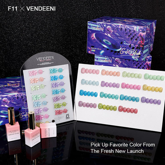 Vendeeni - UV Gel Polish - F11 - Reflective Glitter Sparkling Diamond