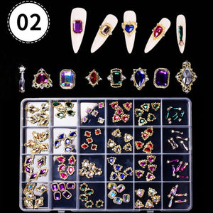 24 Grids Rhinestone Set 2