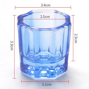 Glass Acrylic Cup - Blue