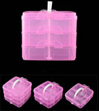 Storage Box Plastic - 3 Layer 18 Grid