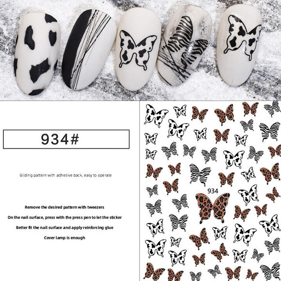 Nail Sticker - 934 - Butterfly