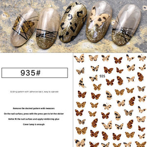 Nail Sticker - 935 - Butterfly