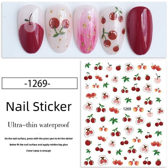 Nail Sticker - 1269 - Cherries