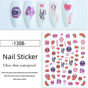 Nail Sticker - 1308 - Love