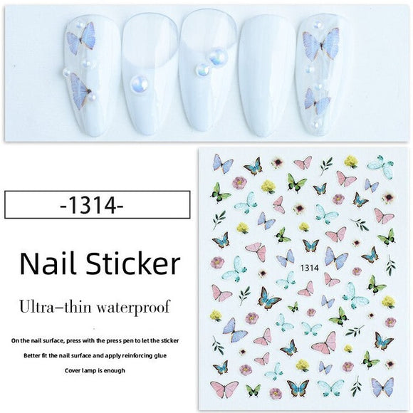 Nail Sticker - 1314 - Butterfly