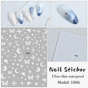 Nail Sticker - 1006 - Moon and Stars