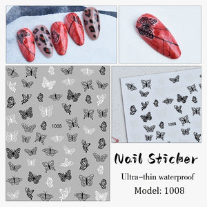 Nail Sticker - 1008 - Butterfly