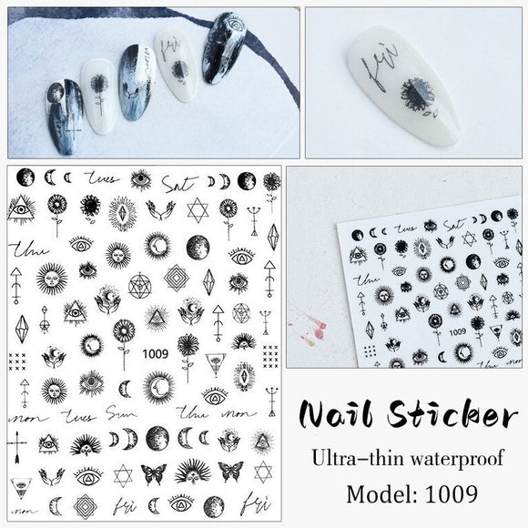 Nail Sticker - 1009 - Symbols