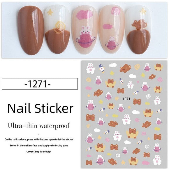 Nail Sticker - 1271 - Bears