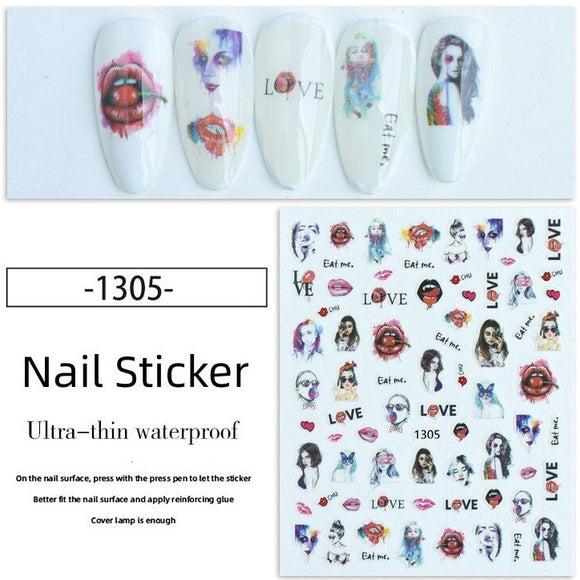 Nail Sticker - 1305 - Love