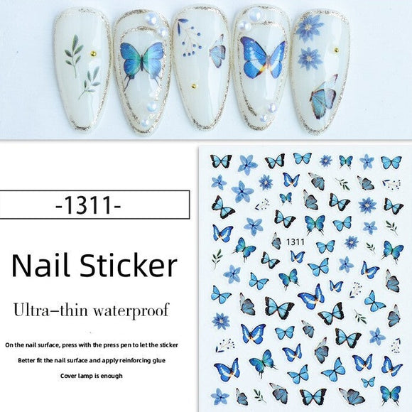 Nail Sticker - 1311 - Butterfly