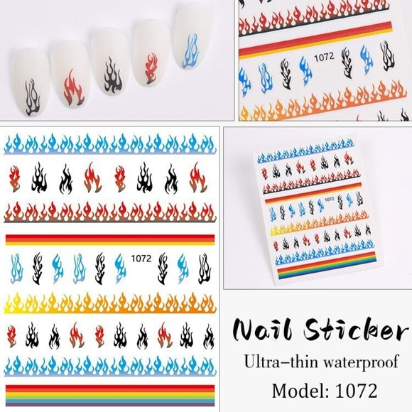 Nail Sticker - 1072 - Fire