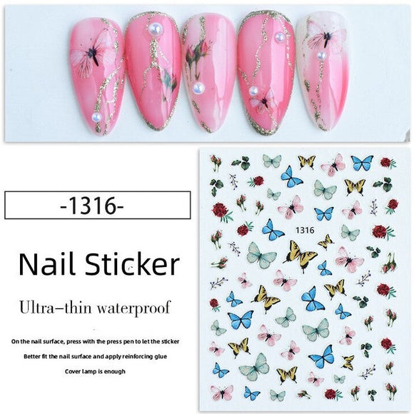 Nail Sticker - 1316 - Butterfly
