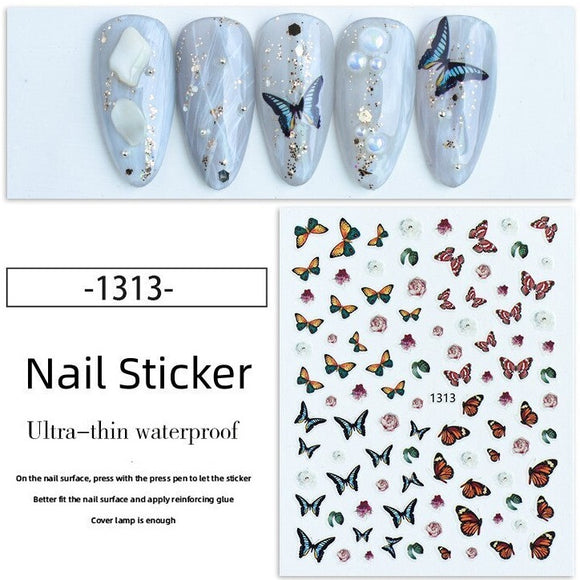 Nail Sticker - 1313 - Butterfly