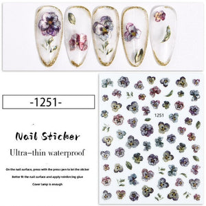 Nail Sticker - 1251 - Flowers