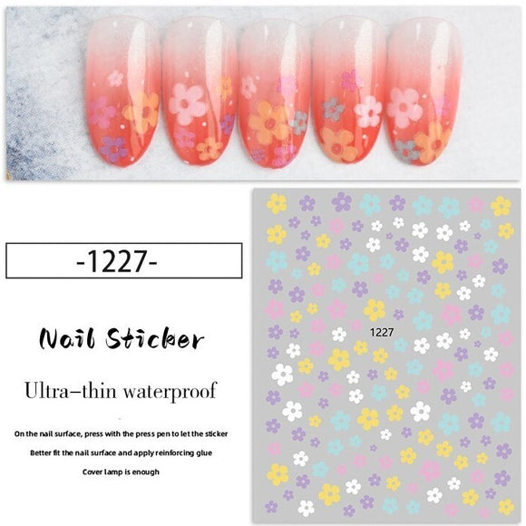 Nail Sticker - 1227 - Flowers