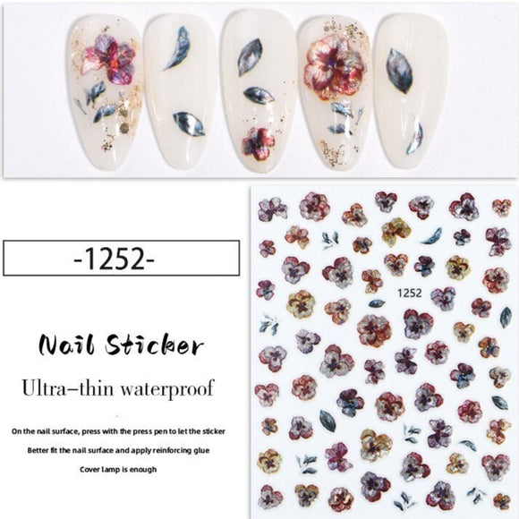 Nail Sticker - 1252 - Flowers