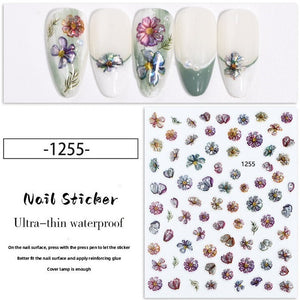 Nail Sticker - 1255 - Flowers