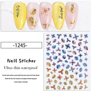 Nail Sticker - 1245 - Flowers