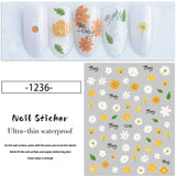 Nail Sticker - 1236 - Flowers