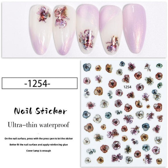 Nail Sticker - 1254 - Flowers