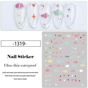 Nail Sticker - 1319 - Clouds