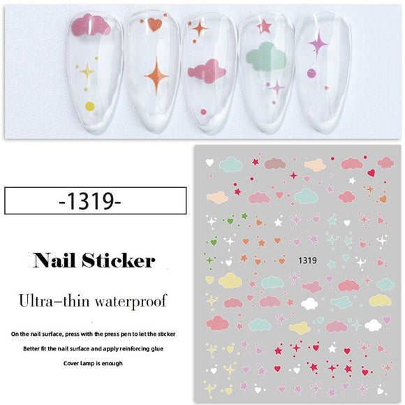 Nail Sticker - 1319 - Clouds