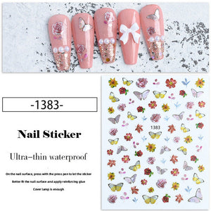 Nail Sticker - 1383 - Butterflies