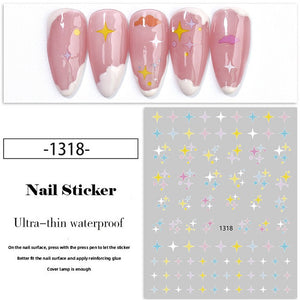 Nail Sticker - 1318 - Stars