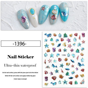 Nail Sticker - 1396 - Ocean Creatures